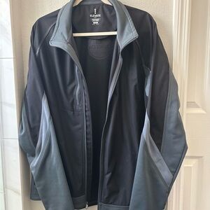 Elevate Men's Black and Gray Performance Jacket